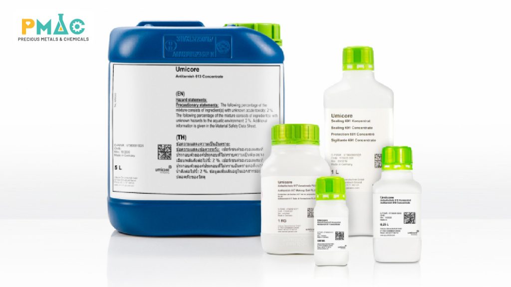 Plating chemicals of Umicore