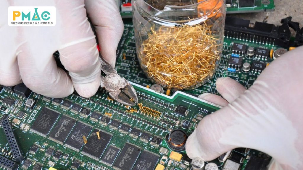 Operating principle of the precious metal recovery system