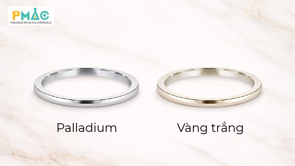 Xi mạ palluna giúp bề mặt trang sức trắng sáng