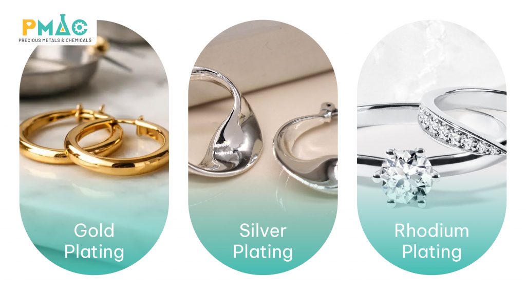Common electroplating chemicals used in jewelry manufacturing