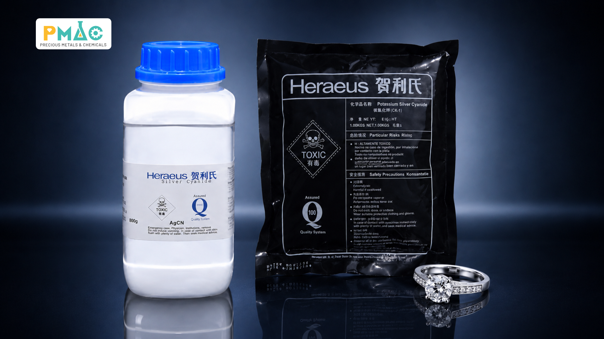 Hình 3: Các dòng muối bạc xi mạ do PMAC cung cấp