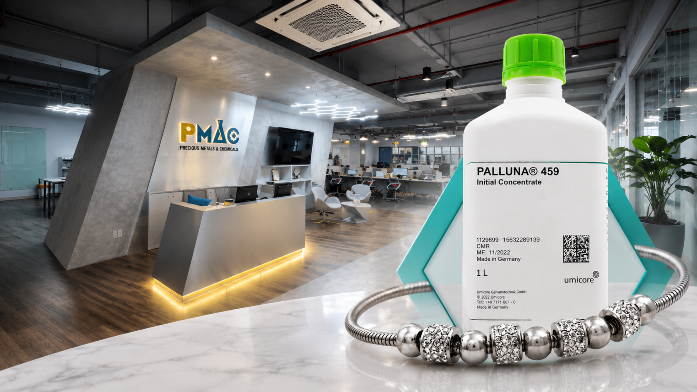 Hình 3: PMAC - nhà phân phối Palluna 459 của Umicore