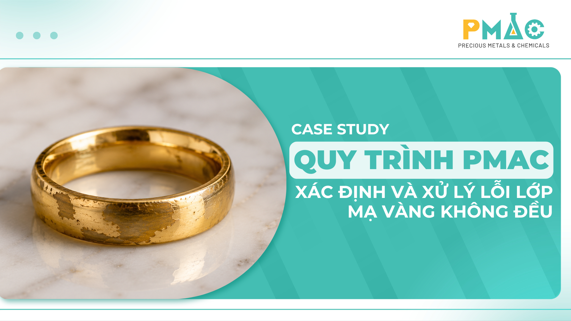 lớp mạ vàng không đều
