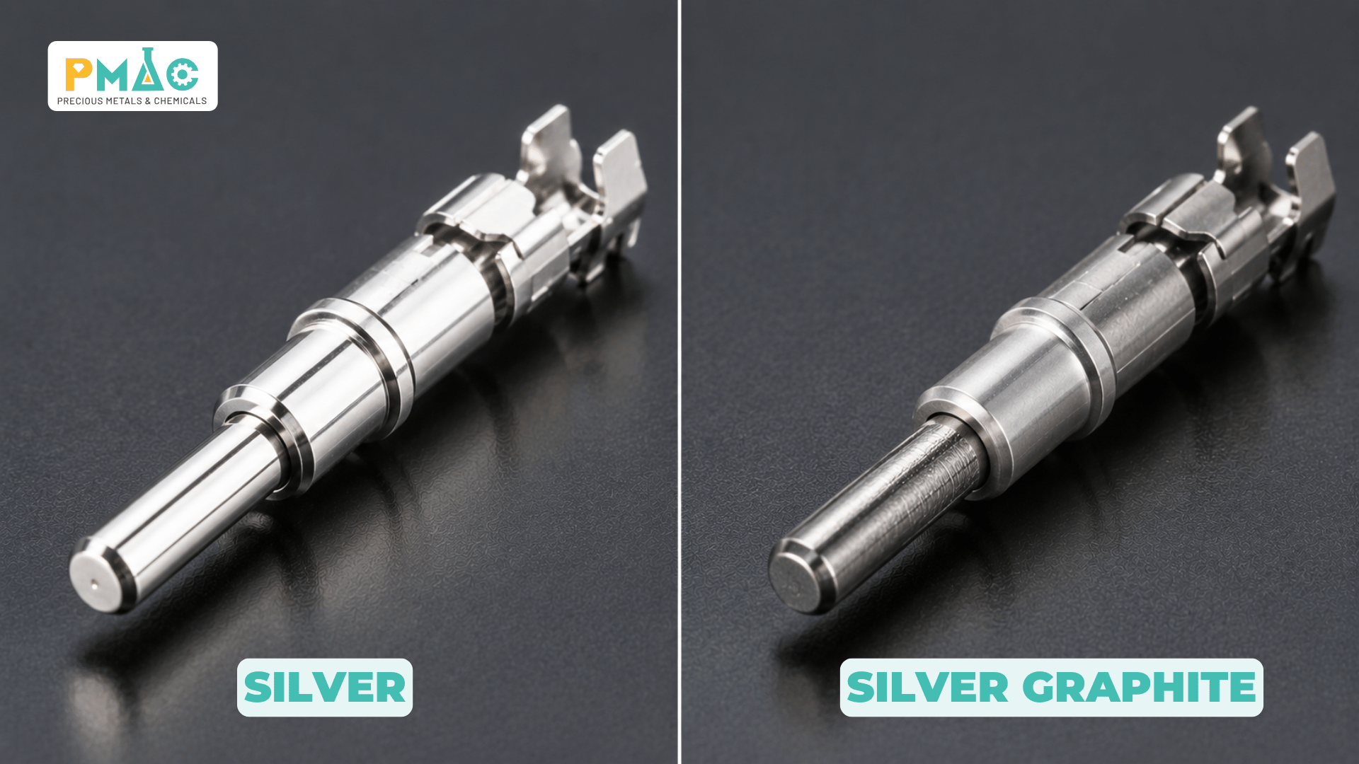 Figure 2. Pure Silver vs. Silver–Graphite Electrical Contacts